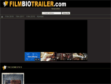 Tablet Screenshot of filmbiotrailer.com